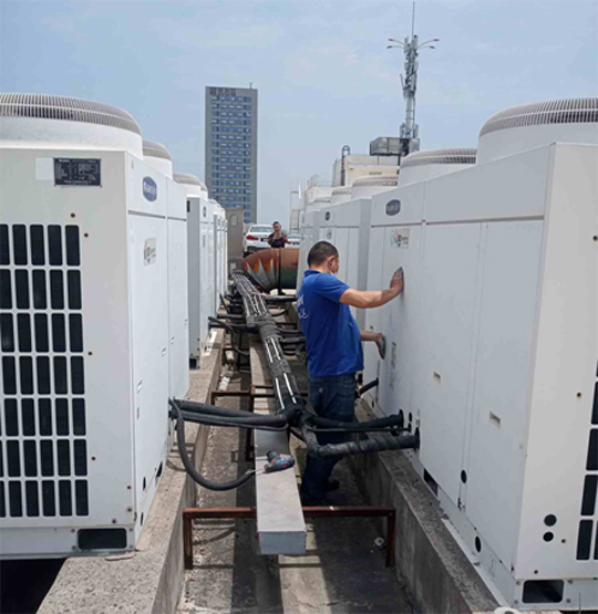 新龙中央空调制热和不制冷系统维修方法